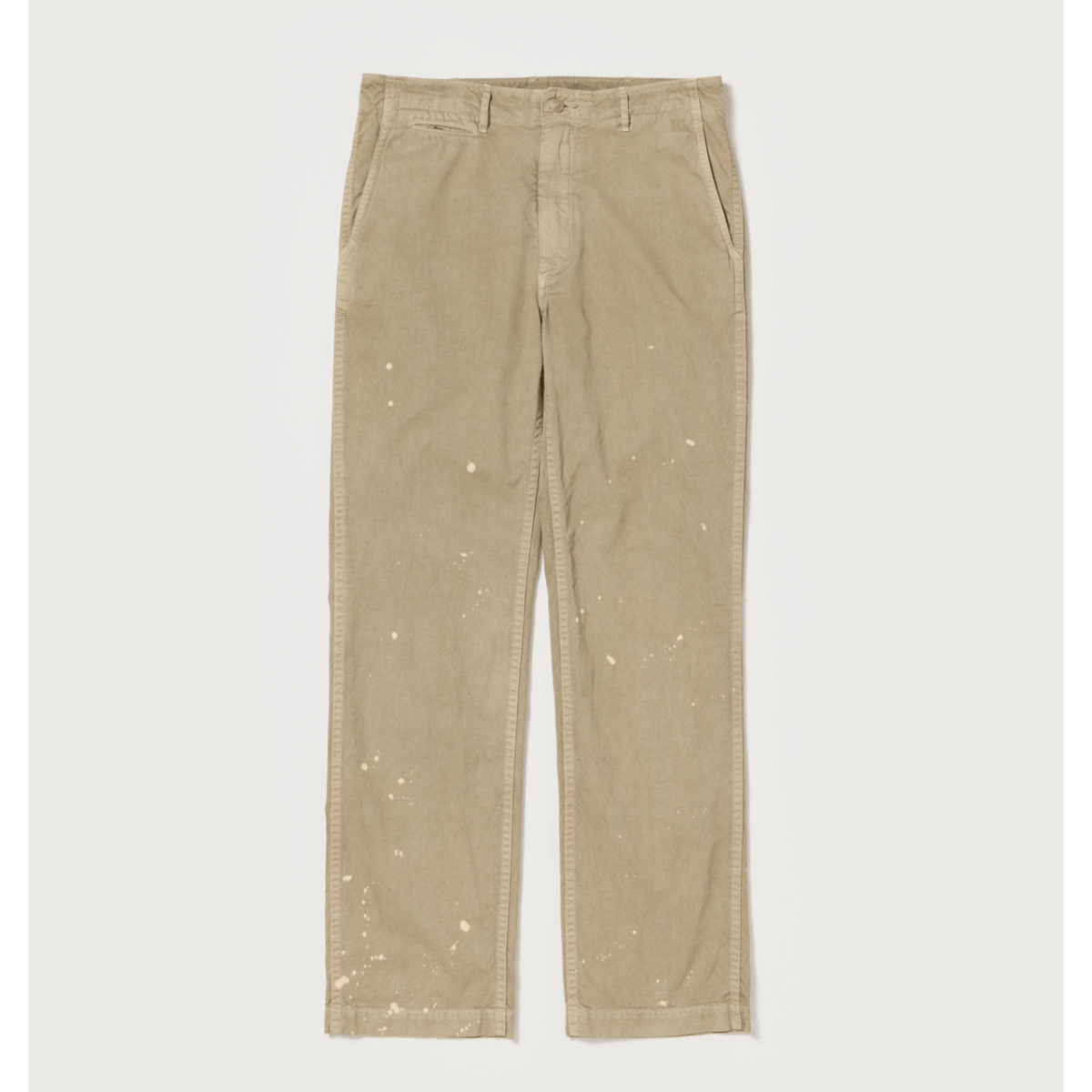 AURALEE GARMENT-DYED FINX LIGHT CHINO PANTS | L