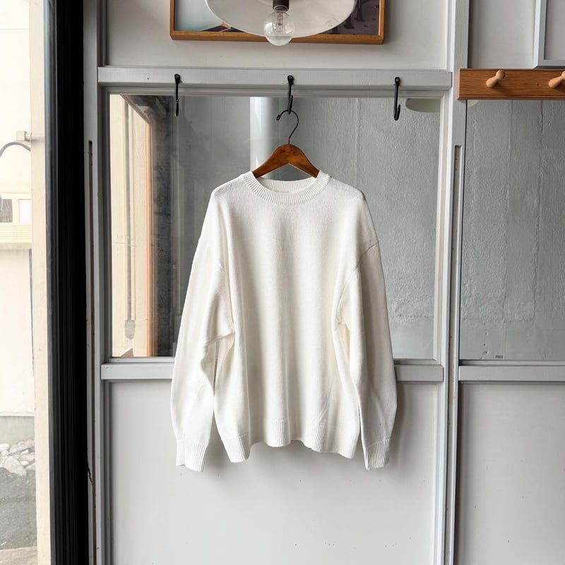 COMOLI 7G クルーネックニット | Less Higashikawa