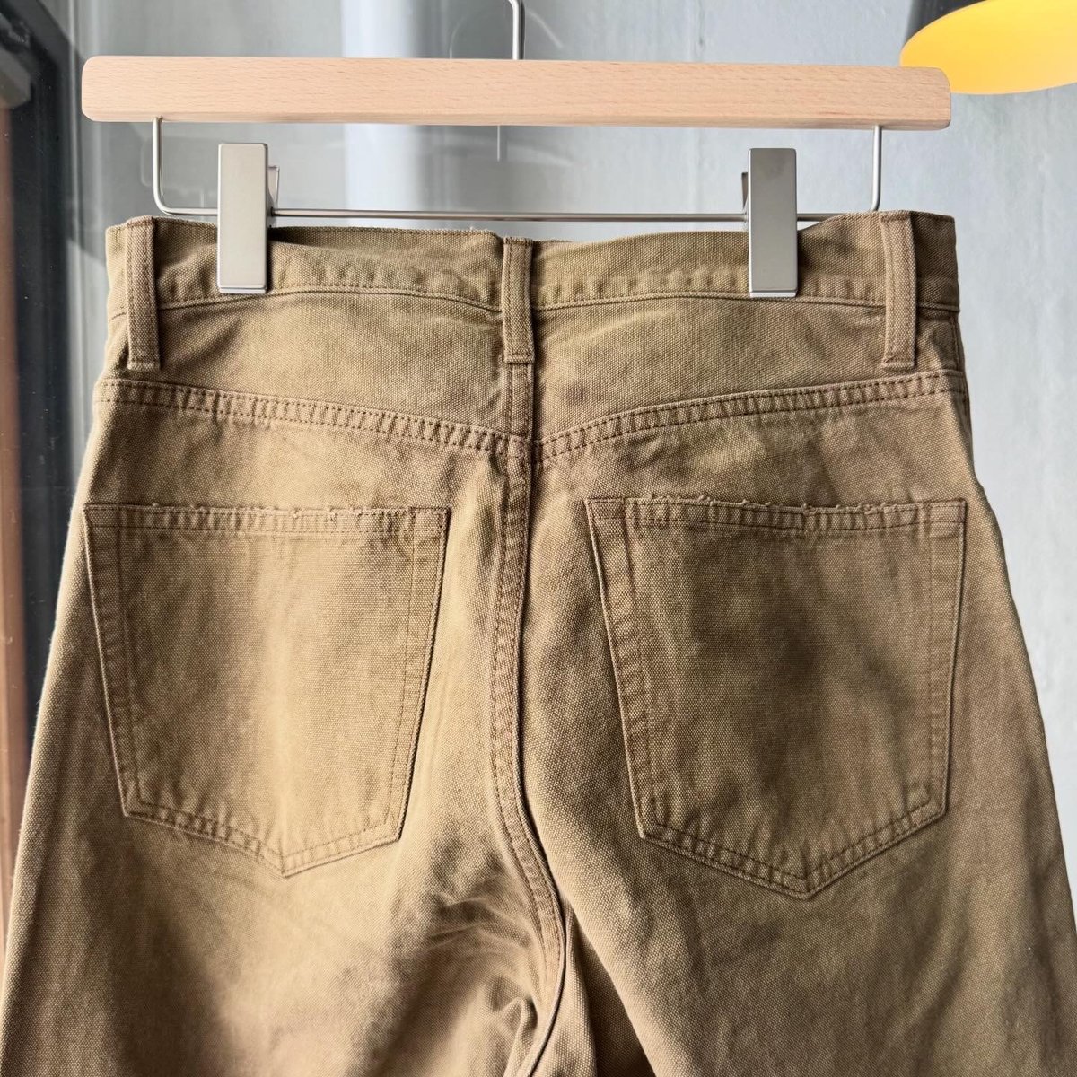 ssstein SULFUR DYED OXFORD VINTAGE WIDE PANTS