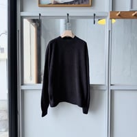 COMOLI　コットンシャギー クルーネックニット
