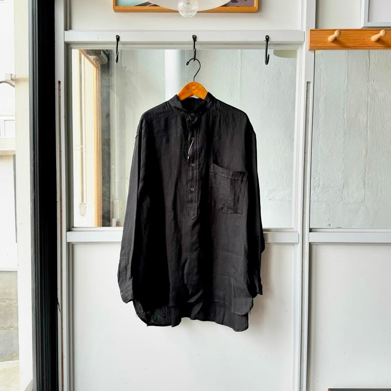 COMOLI リネンWクロス プルオーバーシャツ | Less Higashikawa COMOLI リネンWクロス プルオーバーシャツ | Less Higashikawa