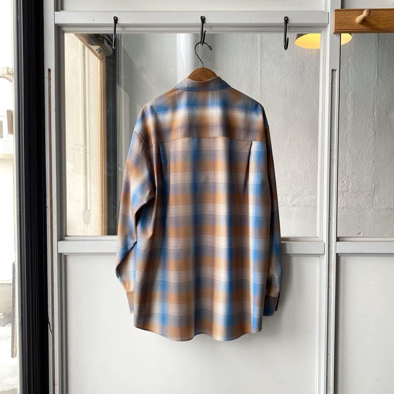 AURALEE SUPER LIGHT WOOL CHECK SHIRTS | Less H AURALEE SUPER LIGHT WOOL CHECK SHIRTS | Less H