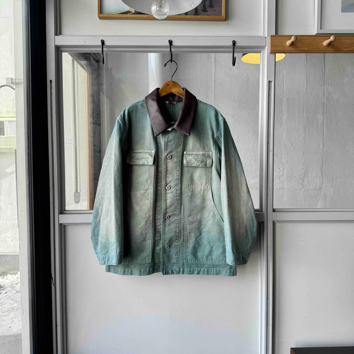 AURALEE ORGANIC COTTON DUCK BLOUSON | Less Hig AURALEE ORGANIC COTTON DUCK BLOUSON | Less Hig