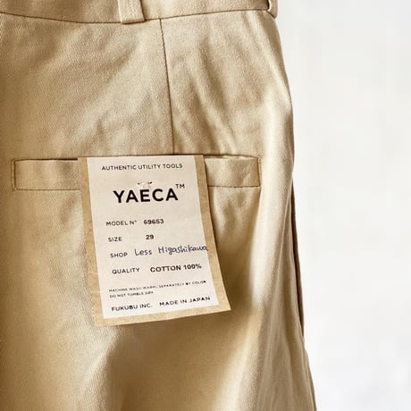 YAECA   [ WOMEN ]   チノクロスパンツ ワイドテーパード