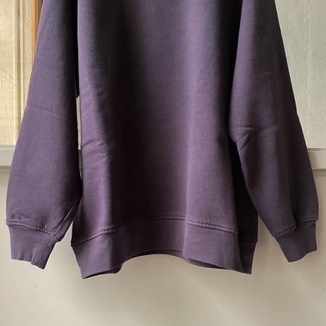 COMOLI  コットン吊裏毛 クルーネック  FADE NAVY