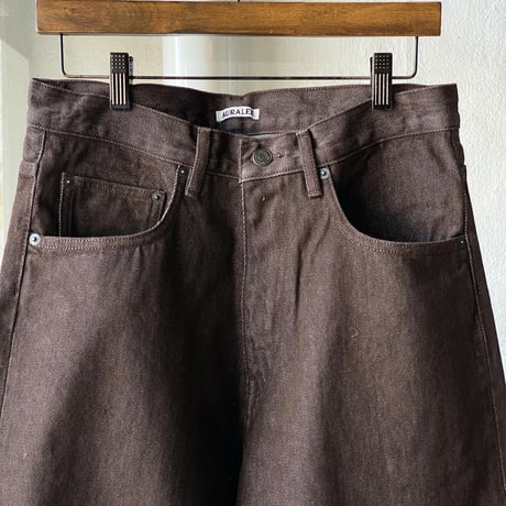 AURALEE  　HARD TWIST DENIM WIDE PANTS