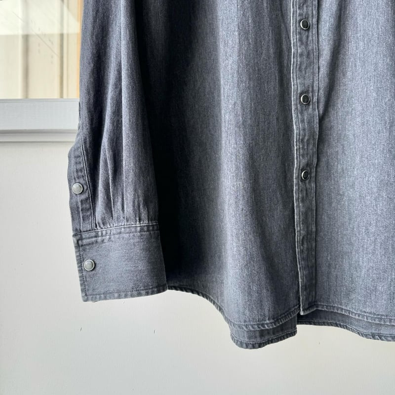AURALEE SELVEDGE SUPER LIGHT DENIM SHIRT | Less
