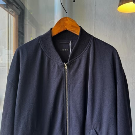 COMOLI　ウールニット ジップブルゾン