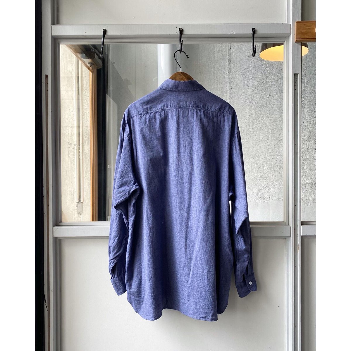 COMOLI / 3/コットン/BLU/無地/U03-02005/21AW/ヨリモク ワークシャツ COMOLI ヨリ杢 ワークシャツ | Less Higashikawa