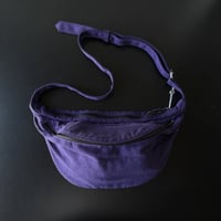 COMOLI　シルクネップ ウエストバッグ - purple