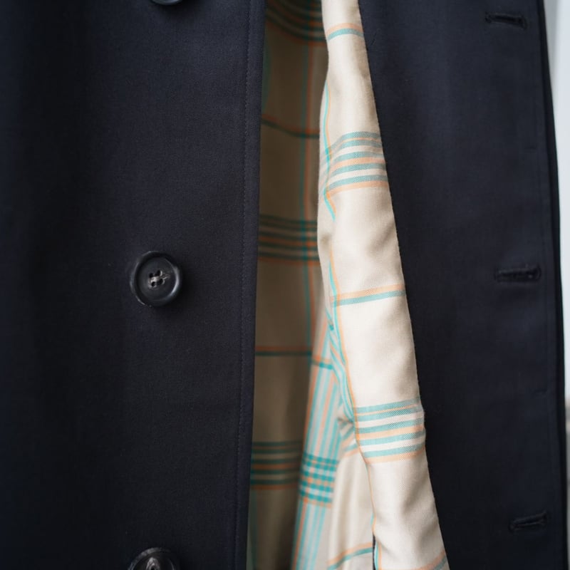 AURALEE COTTON SILK GABADINE LONG SOUTIEN COLL AURALEE COTTON SILK GABADINE LONG SOUTIEN COLL