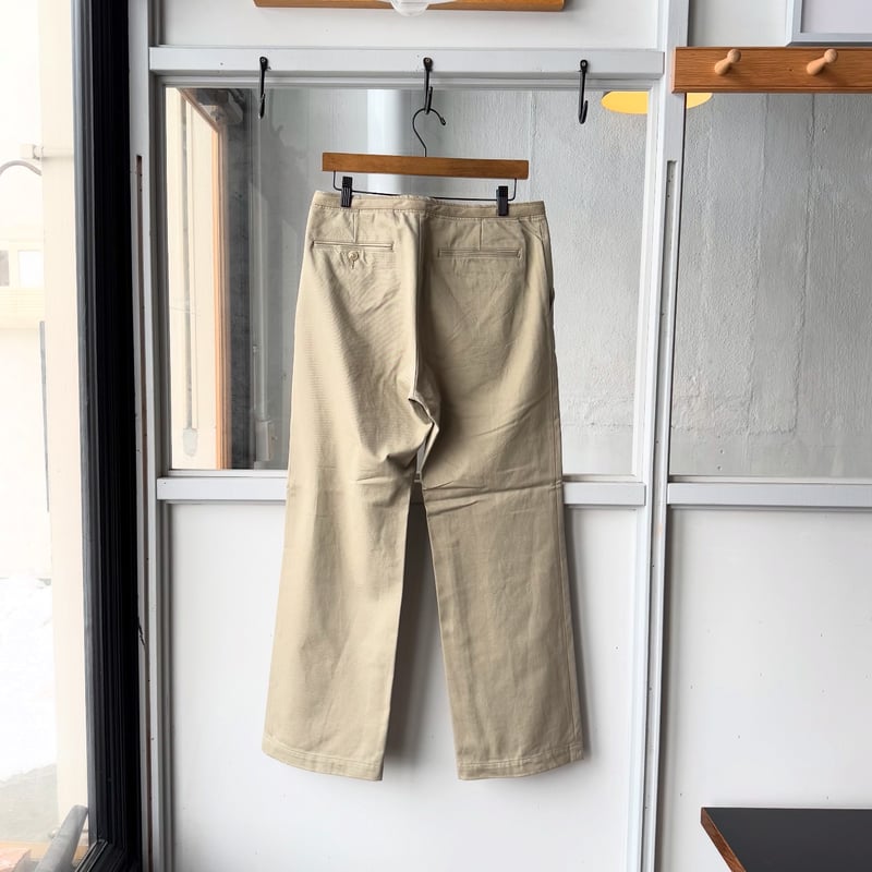 AURALEE WASHED FINX CHINO BELTED PANTS | Less AURALEE WASHED FINX CHINO BELTED PANTS | Less