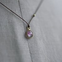 Margaret Solow 　 Enclosed Oval Watermelon Tourmaline  Necklace