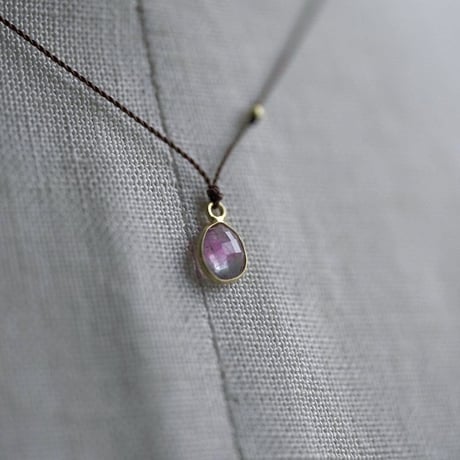 Margaret Solow 　 Enclosed Oval Watermelon Tourmaline  Necklace
