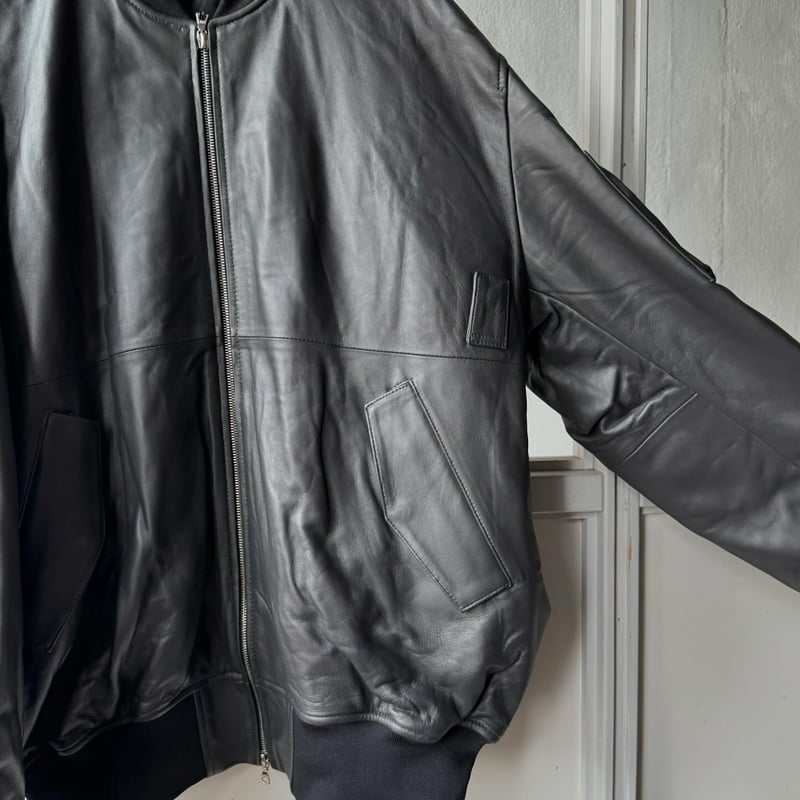 ssstein LEATHER FLIGHT JACKET | Less Higashi ssstein LEATHER FLIGHT JACKET | Less Higashi