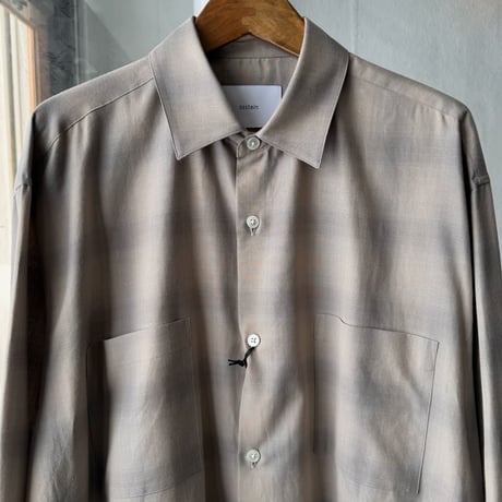 ssstein　  C/R CHECK OVERSIZED DOWN PAT SHIRT