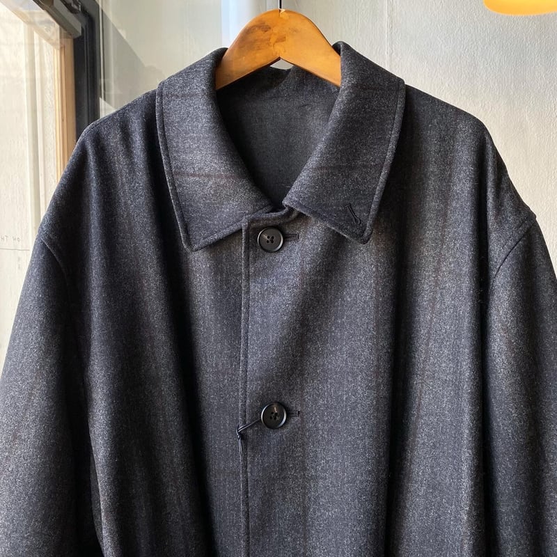 ジャケット・アウター stein INVERTED PLEATS BALMACAAN COAT stein INVERTED PLEATS BALMACAAN COAT・HERRINGBONE - tity