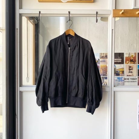 COMOLI　リネンWクロス ジップブルゾン