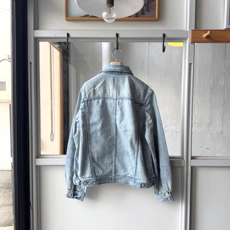 AURALEE FADED SELVEDGE LIGHT DENIM BLOUSON | Le