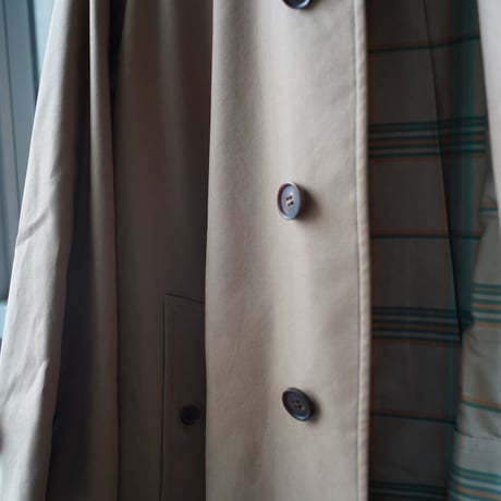 AURALEE  COTTON SILK GABADINE LONG SOUTIEN COLLAR COAT (Womens)