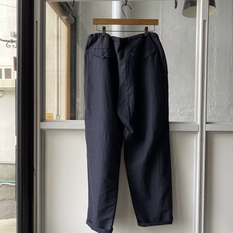 COMOLI ウールシルク ドローストリングパンツ