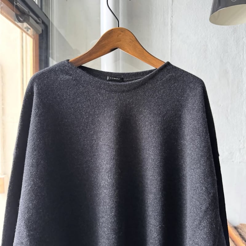 COMOLI 24aw カシミヤ チャコール コモリニット COMOLI カシミヤ コモリニット | Less Higashikawa