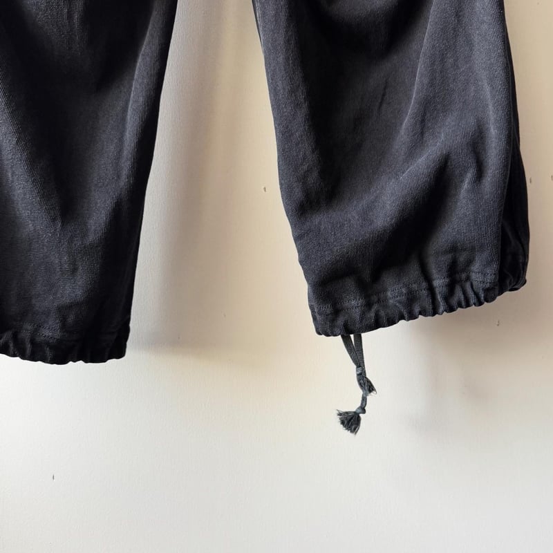 COMOLI コモリ　コットンジャージニータックパンツ　fade black COMOLI コットンジャージー ニータックパンツ FADE BLACK