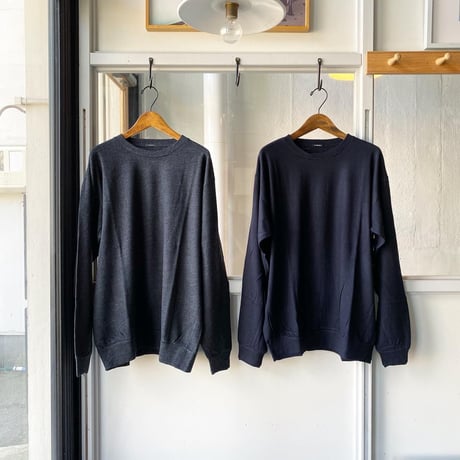 COMOLI　ウール天竺 長袖クルー