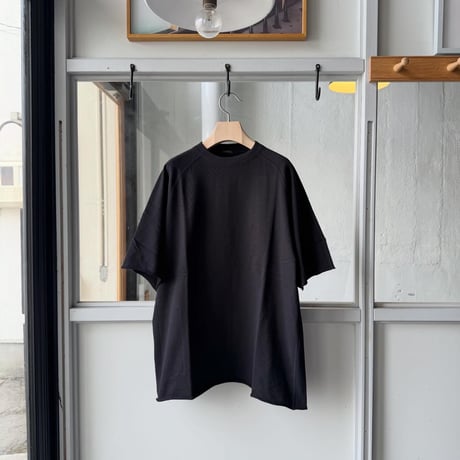 COMOLI　LWコットン裏毛 半袖クルー