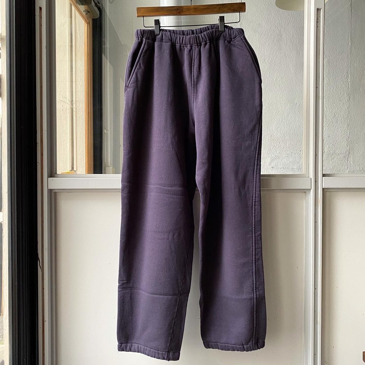 COMOLI コットン吊裏毛スウェットパンツ ネイビー size1-