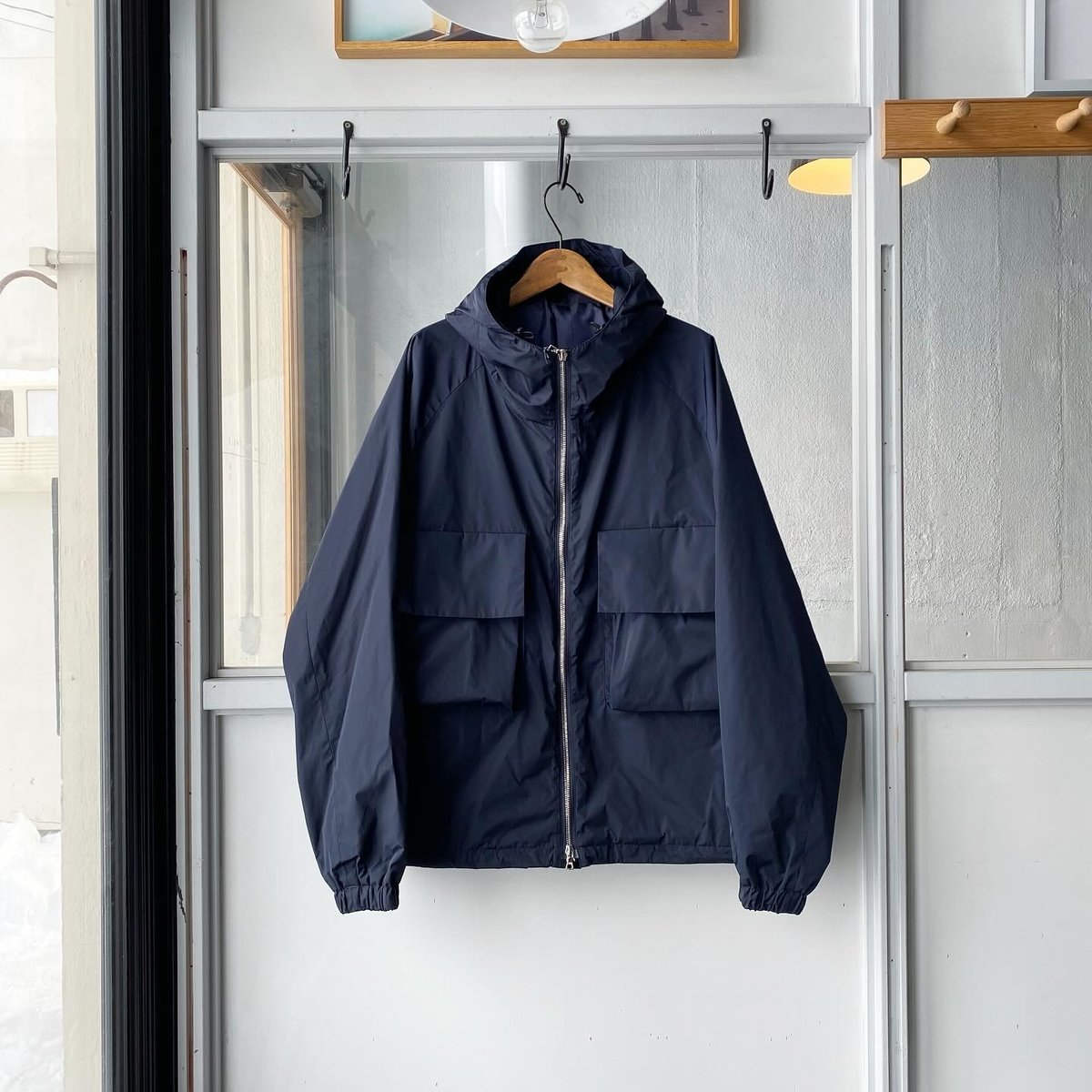 stein NYLON TAFTA HOODED SHORT JACKET - ST. stein NYLON TAFTA HOODED SHORT JACKET - ST.