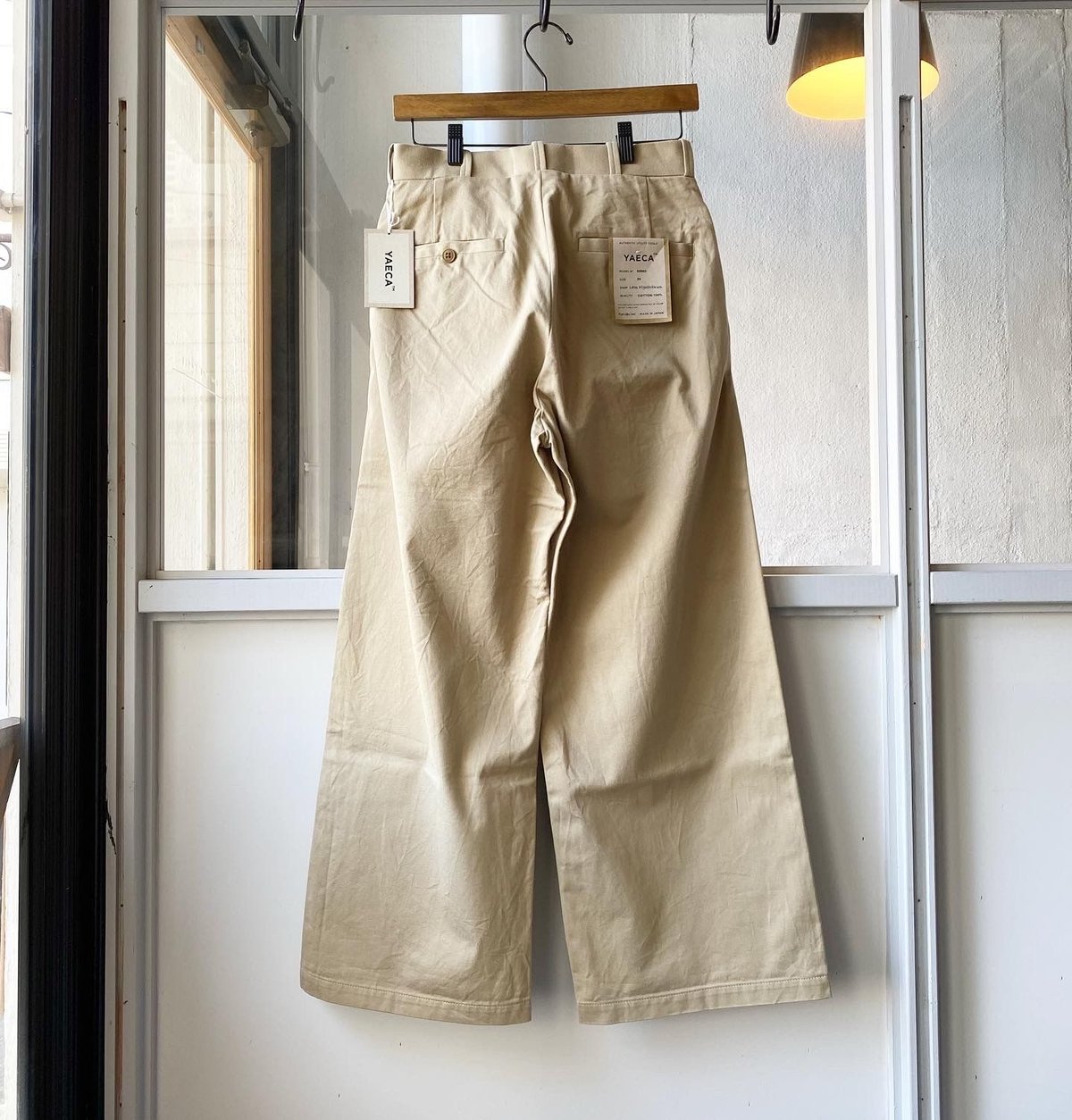 YAECA [ WOMEN ] チノクロスパンツ ワイド | Less Higash