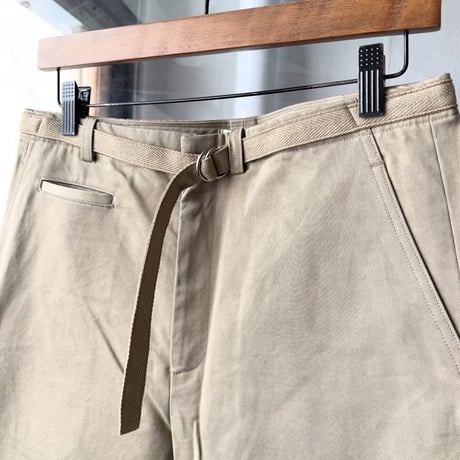 AURALEE　WASHED FINX CHINO BELTED PANTS