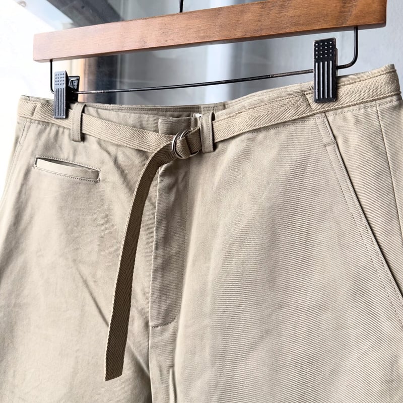 AURALEE WASHED FINX CHINO BELTED PANTS | Less AURALEE WASHED FINX CHINO BELTED PANTS | Less