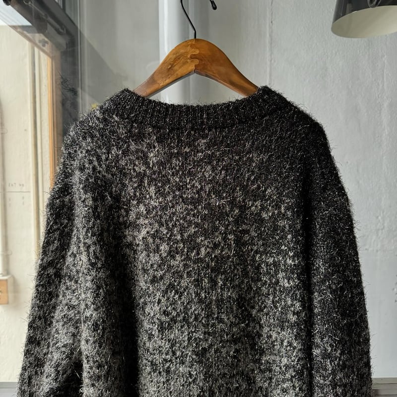 ssstein GLITTER FUR KNIT GRADATION CARDIGAN |