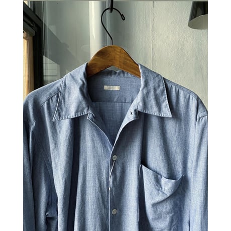 COMOLI 　コットンカシミヤ  オープンカラーシャツ