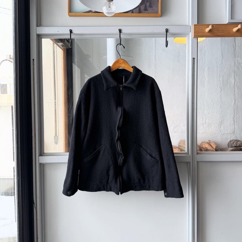 comoli 縮絨ウールジップショートジャケット サイズ3 COMOLI 縮絨ウールジップショートジャケット size3