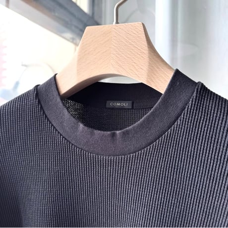COMOLI　コットンワッフル 長袖Tシャツ