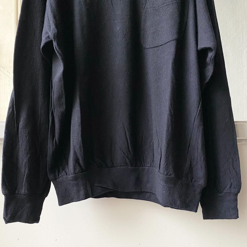 定価28600円 22AW ウール天竺長袖クルー（navy） サイズ3 COMOLI (コモリ) ウール天竺 長袖クルー