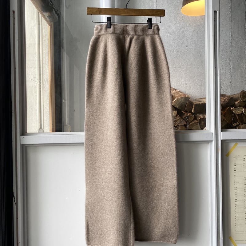 AURALEE BABY CASHMERE KNIT PANTS A20AP06BC (W AURALEE BABY CASHMERE KNIT PANTS A20AP06BC (W