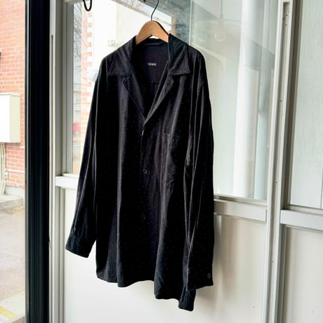 COMOLI　シルクノイル ドット シャツジャケット