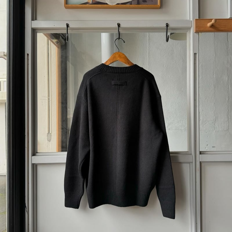 ssstein EXTRA FINE WOOL WARM KNIT CREW NECK L ssstein EXTRA FINE WOOL WARM KNIT CREW NECK L
