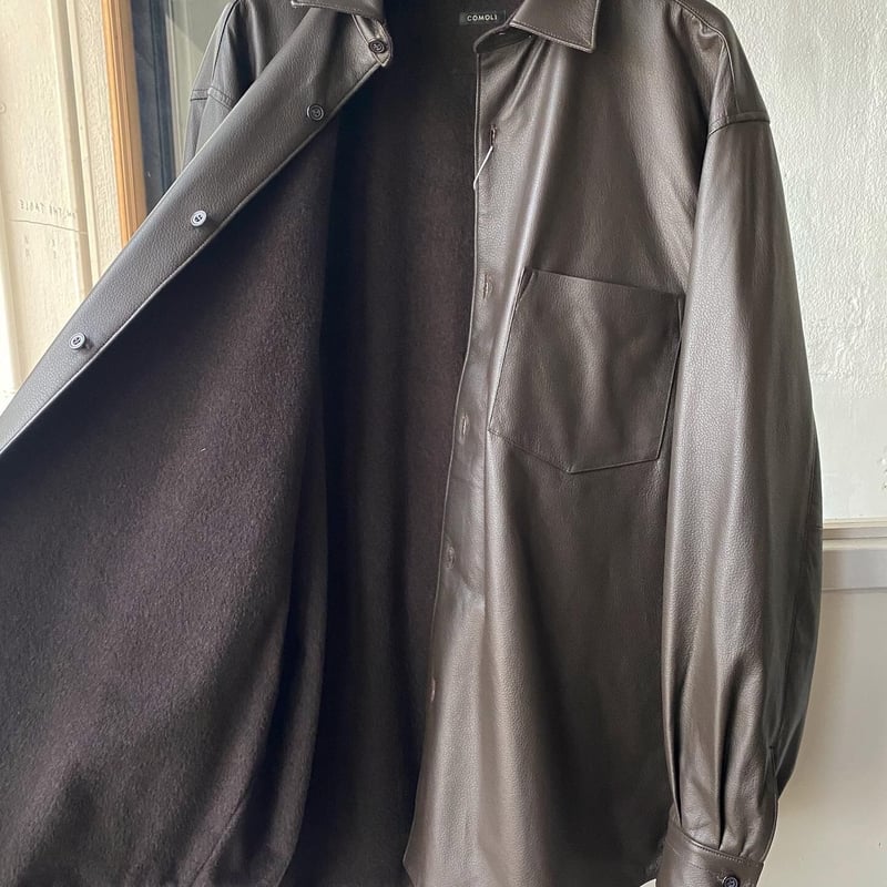 【未使用美品】COMOLI / シープスキン シャツジャケット COMOLI (コモリ) シープスキン シャツジャケット