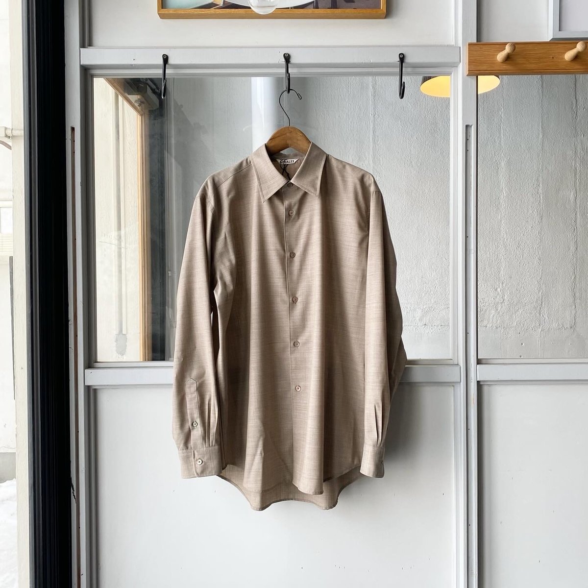 24AW オーラリー SUPER FINE TROPICAL WOOL SHIR AURALEE SUPER FINE TROPICAL WOOL SHIRTS | Le