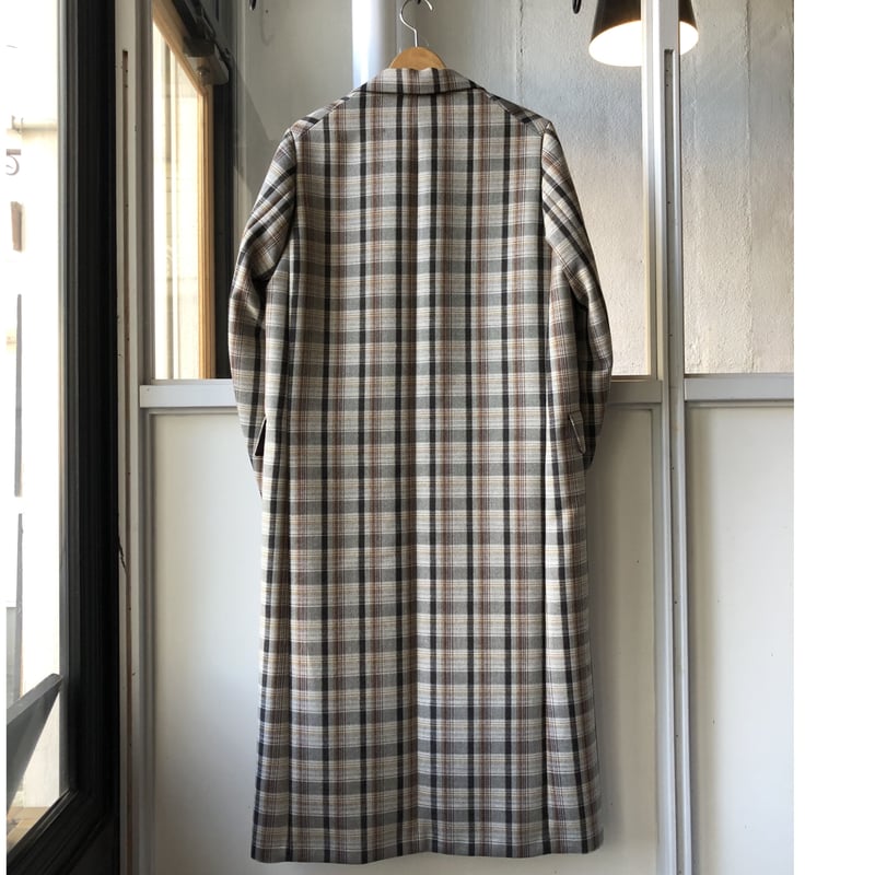 AURALEE DOUBLE FACE CHECK CHESTERFIELD COAT ( AURALEE DOUBLE FACE CHECK CHESTERFIELD COAT (