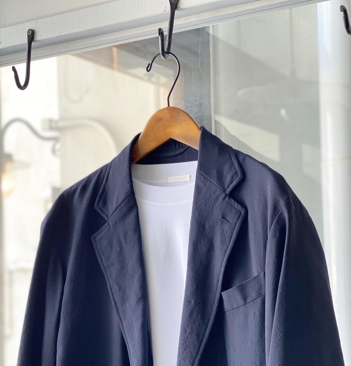 専用　comoli 23ss ウール2B ジャケット　navy サイズ3