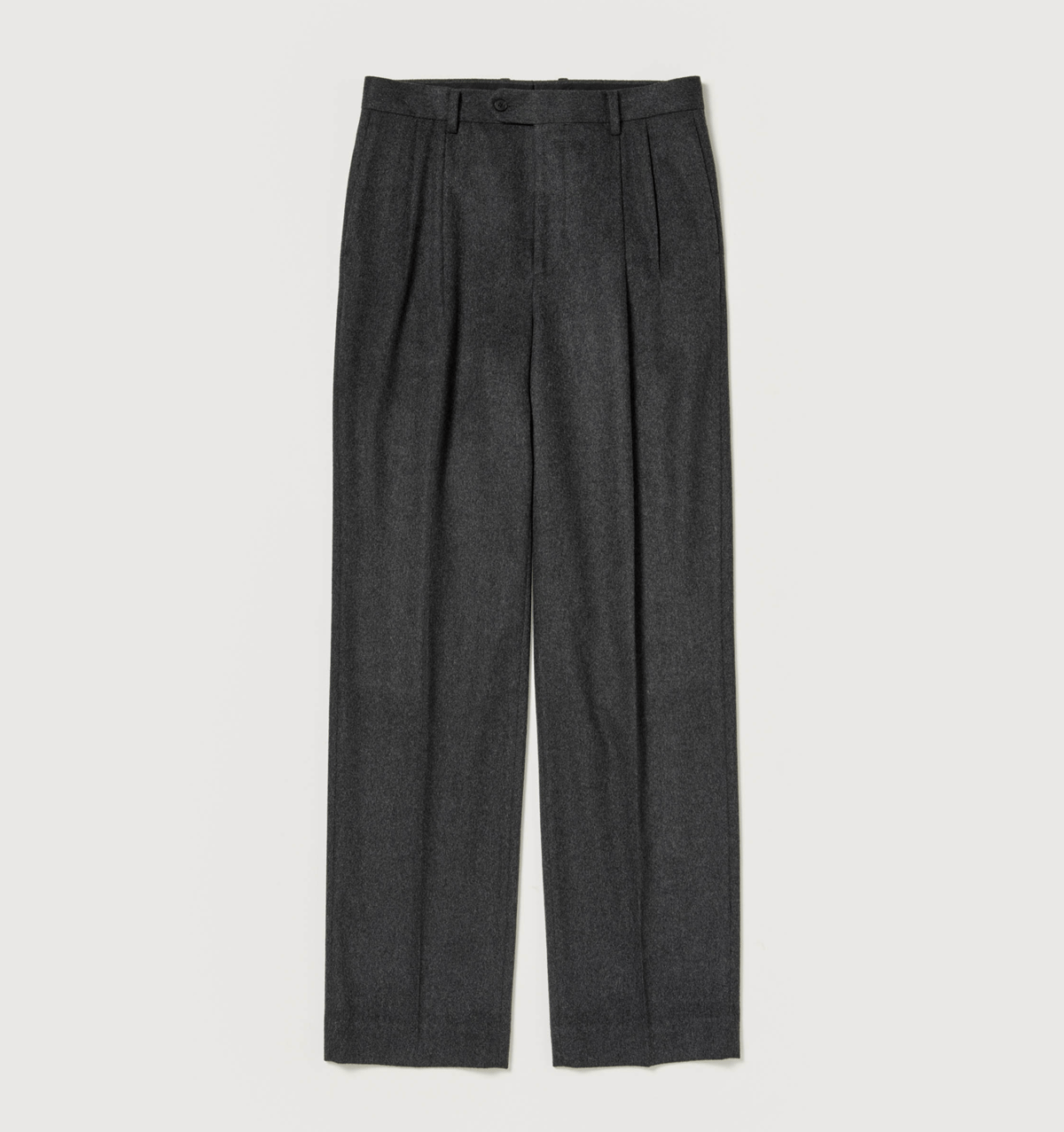 AURALEE CASHMERE MOLESKIN TWO-TUCK SLACKS | Les