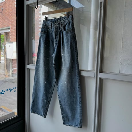 ssstein　  VINTAGE REPRODUCTION SPLASHED DENIM JEANS　INDIGO
