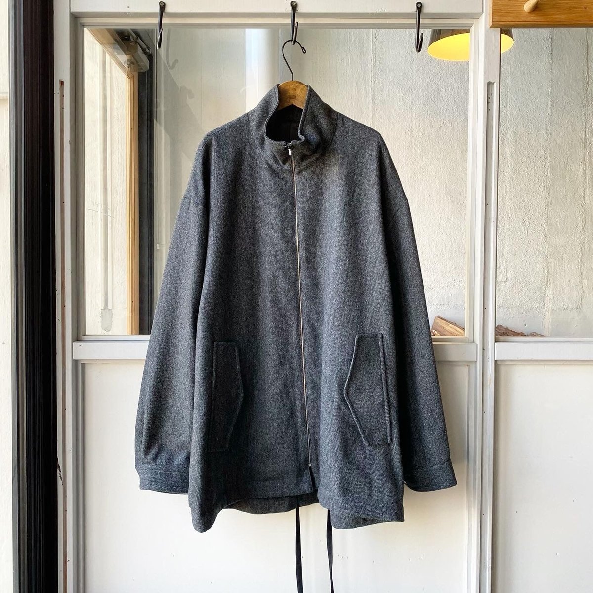 stein Melton Zip Half Coat 新品未使用ブラック定価