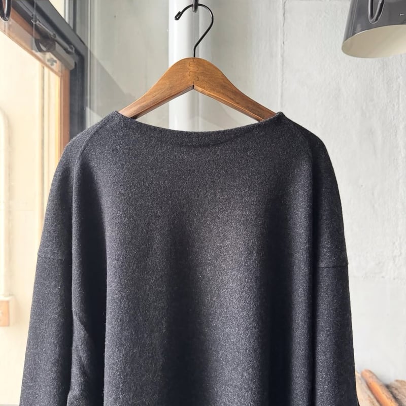 COMOLI 24aw カシミヤ チャコール コモリニット COMOLI / コモリ | カシミヤ コモリニット - Charcoal | 通販 - 正規